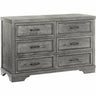 Foundry 6 Drawer Dresser - Brushed Pewter - Kid's Stuff Superstore