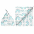 Sugar + Maple Large Blanket & Hat Set - Rainbow Blue - Kid's Stuff Superstore