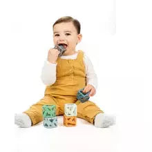 Malarkey Kids Stack N Chew Mini Cubes - Earthy - Kid's Stuff Superstore