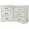 Foundry 6 Drawer Dresser - White Dove - Kid's Stuff Superstore