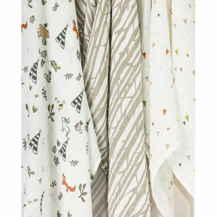 Little Unicorn Swaddle 3 pk - Forest Friends - Kid's Stuff Superstore