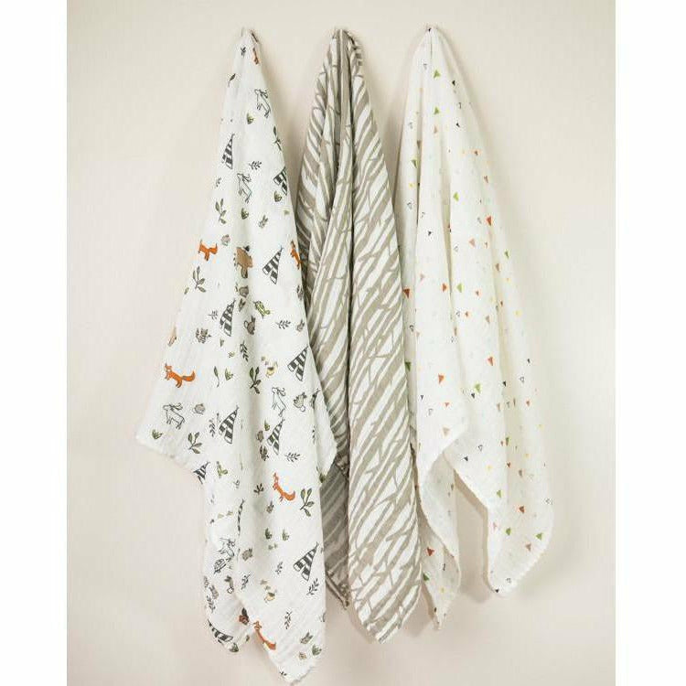 Little Unicorn Swaddle 3 pk - Forest Friends - Kid's Stuff Superstore