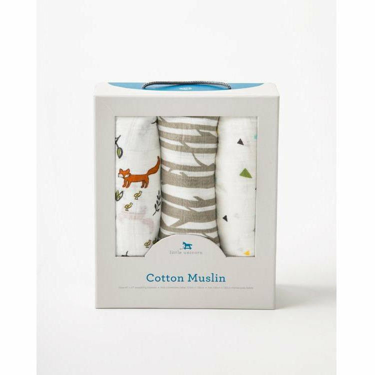 Little Unicorn Swaddle 3 pk - Forest Friends - Kid's Stuff Superstore