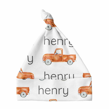 Sugar + Maple Knotted Baby Hat - Truck Orange - Kid's Stuff Superstore