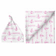 Sugar + Maple Large Blanket & Hat Set - Anchor Pink - Kid's Stuff Superstore