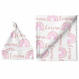 Sugar + Maple Large Blanket & Hat Set - Rainbow Pink - Kid's Stuff Superstore