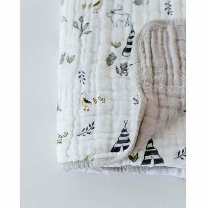 Little Unicorn Cotton Muslin Quilt - Forest Friends - Kid's Stuff Superstore
