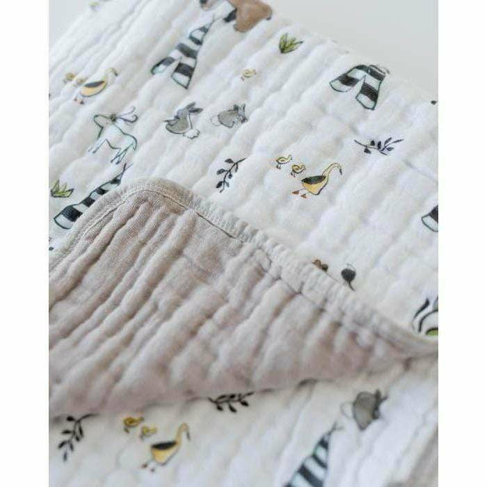 Little Unicorn Cotton Muslin Quilt - Forest Friends - Kid's Stuff Superstore