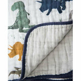 Little Unicorn Cotton Muslin Quilt - Dino Friends - Kid's Stuff Superstore