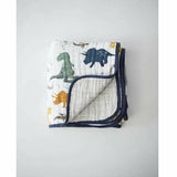 Little Unicorn Cotton Muslin Quilt - Dino Friends - Kid's Stuff Superstore