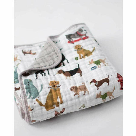 Little Unicorn Muslin Quilt - Woof - Kid's Stuff Superstore