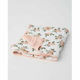 Little Unicorn Muslin Quilt - Watercolor Roses - Kid's Stuff Superstore