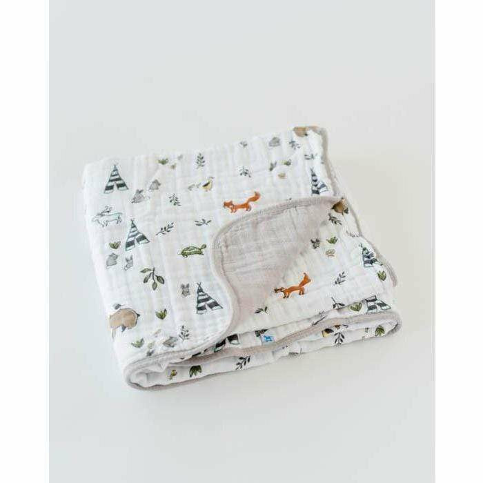 Little Unicorn Cotton Muslin Quilt - Forest Friends - Kid's Stuff Superstore