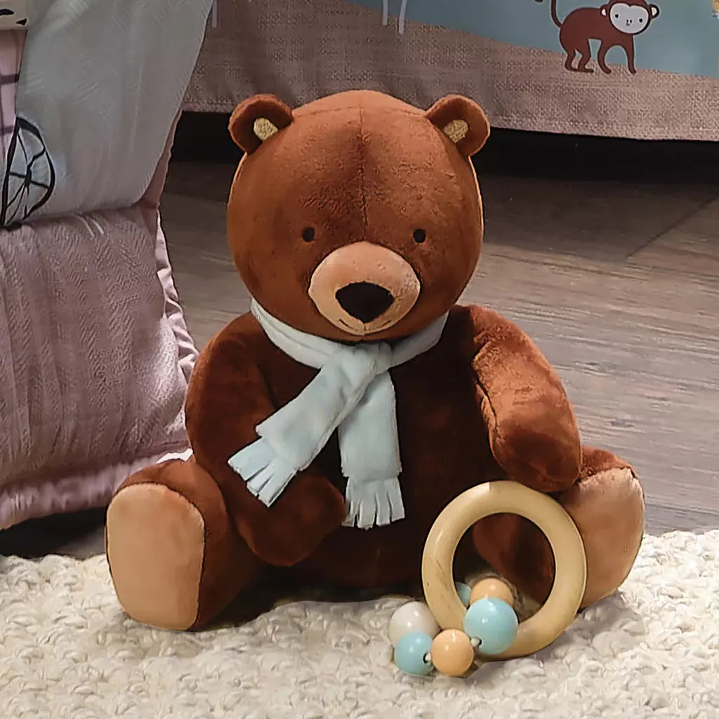 Lambs & Ivy Up Up & Away Brown Bear Stuffed Animal - Kid's Stuff Superstore