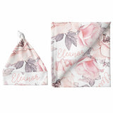 Sugar + Maple Large Blanket & Hat Set - Wallpaper Floral - Kid's Stuff Superstore